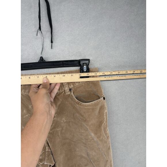 Eddie Bauer Womens Boyfriend Relaxed Corduroy Pants‎ Beige Size Petite 6 Y2K - Picture 3 of 10